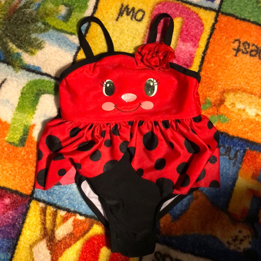 Euc 18 month lady bug bathing suit. Super cute!